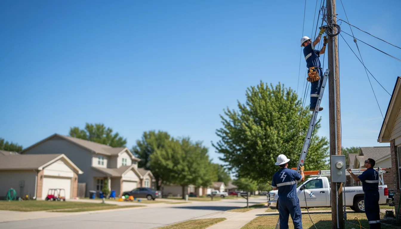 Residential electrician providing installation services in Kilbourne, LA